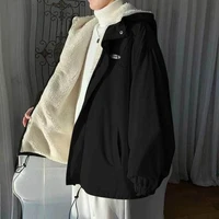 Lamb Wool Jacket Women's 2026 Autumn Winter New Korean Version Loose Workwear Student Cotton Jackets Female Hooded Warm Coat 4