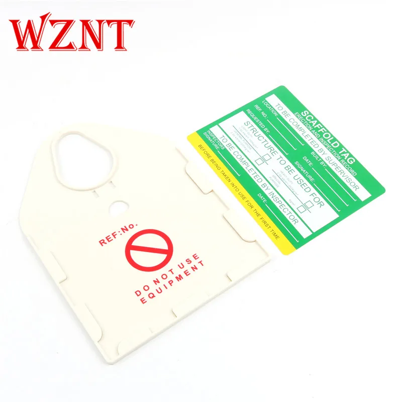 30PCS Free Shipping NT-SLT04 Scaffolding Green Plastic Scaffold Holder Safe Tag