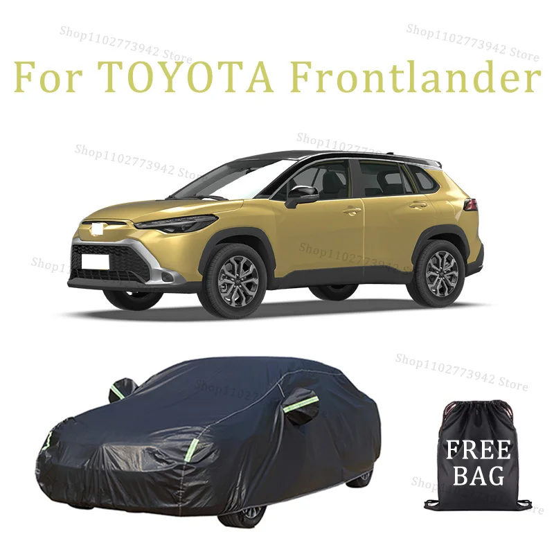 

Для TOYOTA Frontlander автомобильный чехол автомобильный водонепроницаемый всепогодный автомобильный полностью внешний чехол-солнцезащитный уличный чехол против царапин