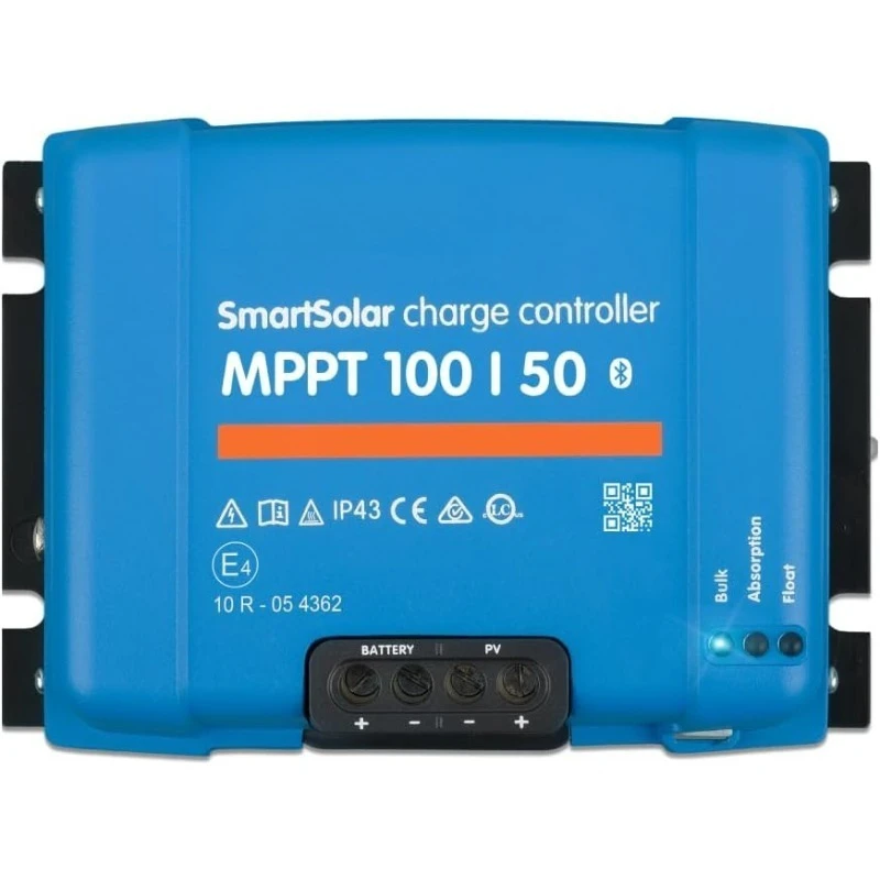 SmartSolar MPPT Solar Charge Controller (Bluetooth) - Charge Controllers for Solar Panels - 100V, 50 amp, 12/24-V