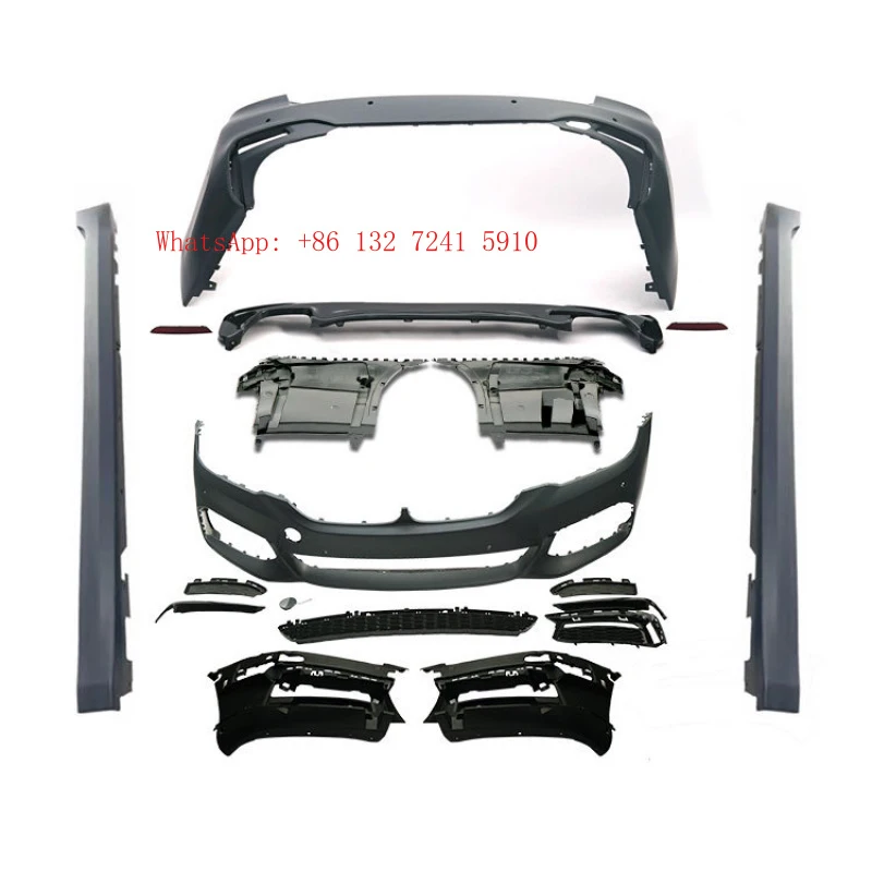 Suitable for early 5 Series G30 G38 525i 530i 535i modified MT version with full body kit,front bumper,rear bumper,and side skir