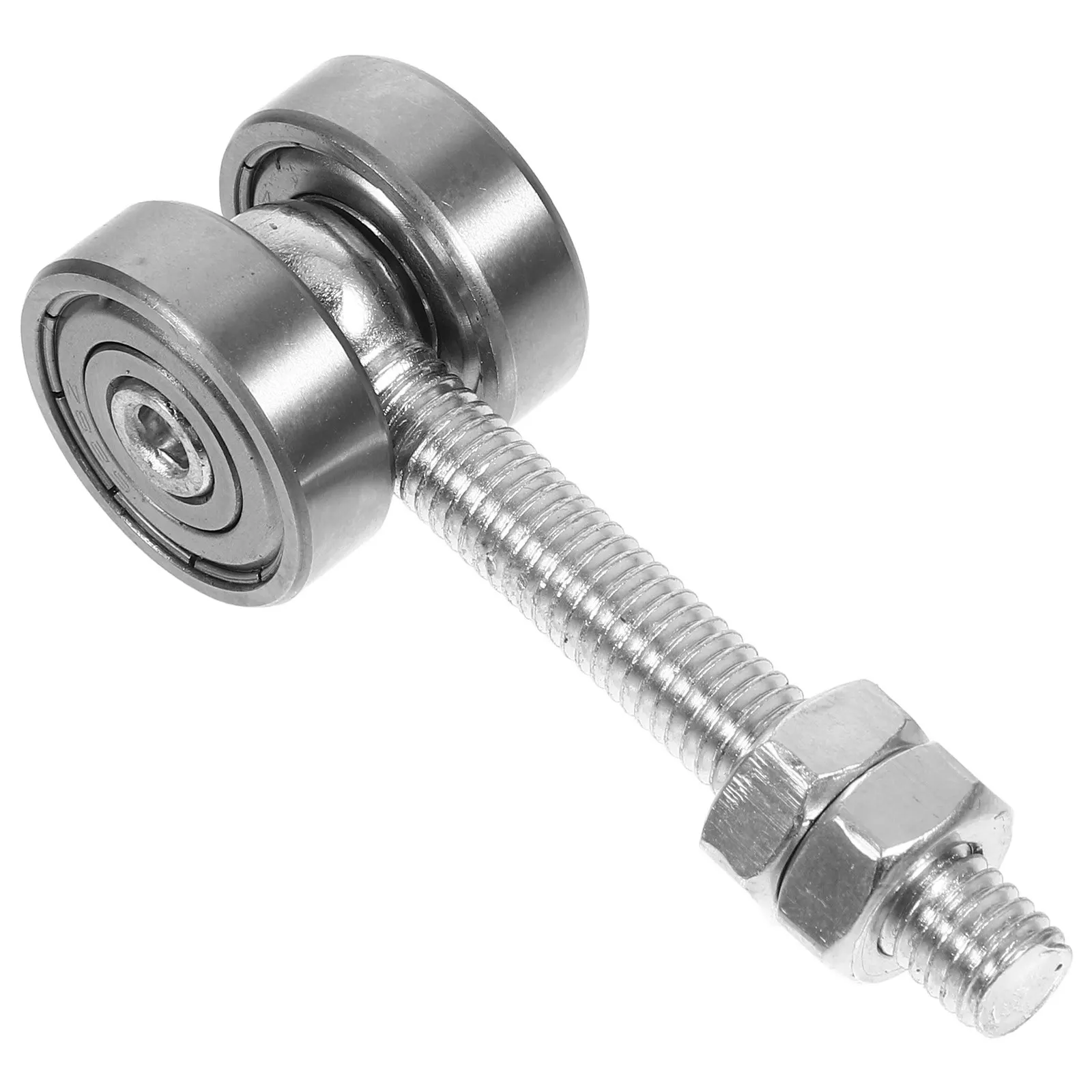 2 Wheel Trolley Assembly Heavy Duty Sliding Door Roller Double Bearings C30 Screw Hole 50KG Capacity Steel Material Wear view 5