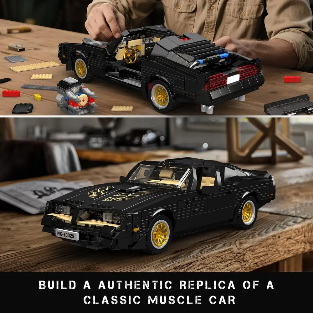 Kit di costruzione classico per supercar: modello di auto sportiva MOC da 1557 pezzi per decorazioni per la casa e regali giocattolo da collezione