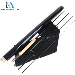 Maximumcatch Skyhigh 6-10ft 2-8wt Fly Fishing Rod Graphite IM12 Toray Carbon 3/4pc Fly Rod with Carbon Tube