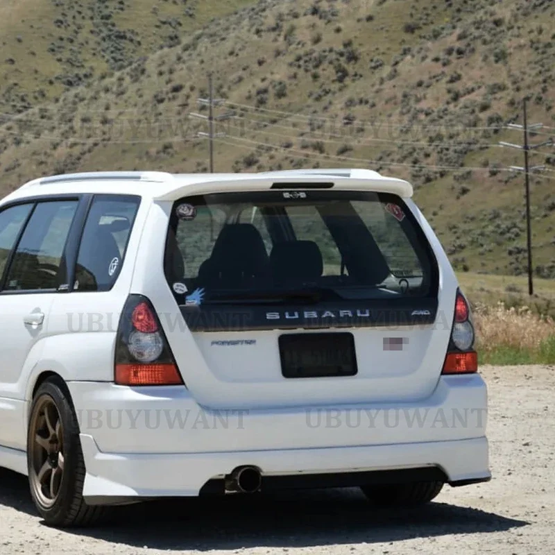 For Subaru Forester  SG5 SG9 2004-2008 High Quality Primer ABS Plastic Unpainted Black Color Factory Style Spoiler Wing