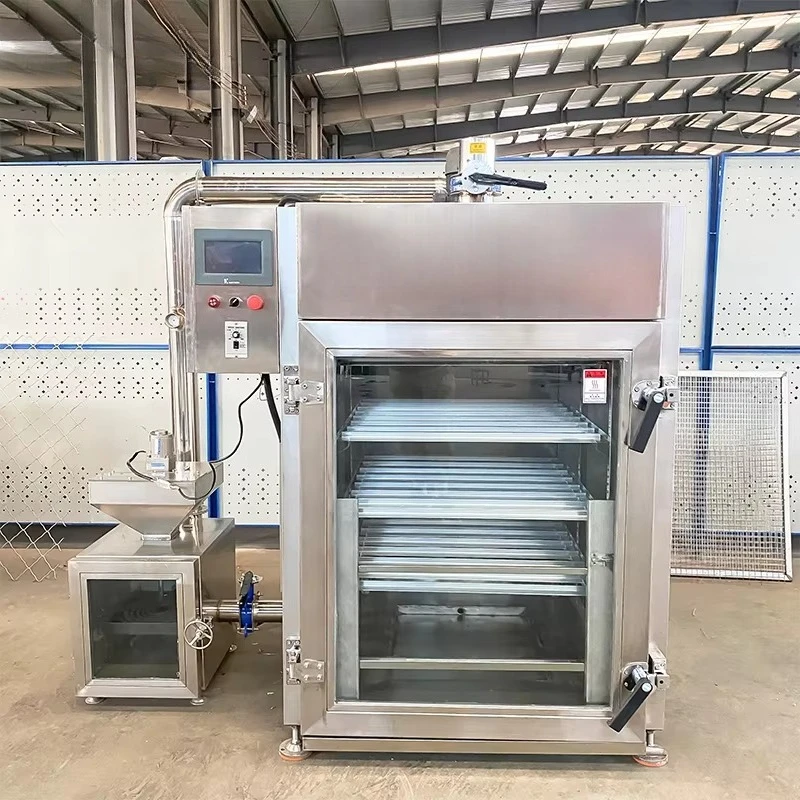 Meat and fish smoking processing lines Large capacity commercial smoking ovens
