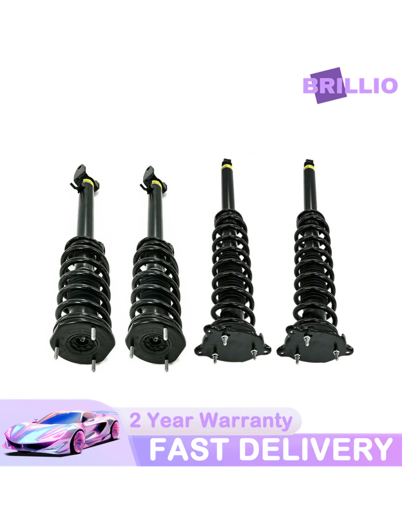 

4x Spring Shock Absorber Strut Front and Rear Struts 1015619-00-A 1015619-00-B 1015620-00-E For Tesla Model S 60 85 P85 11-16