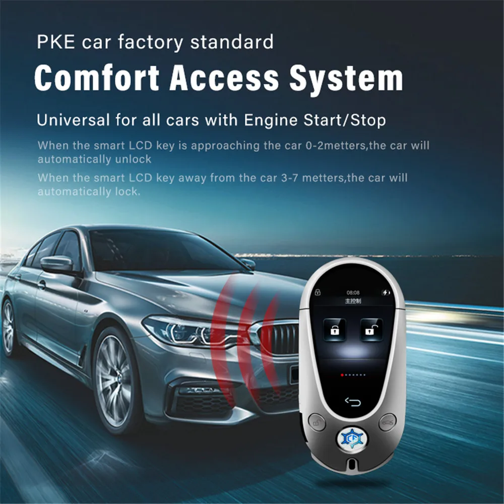 Universal Modified K700 Keyless Entry Smart Key LCD Screen PKE Comfort Access System For Mercedes For Benz For Bmw For Audi