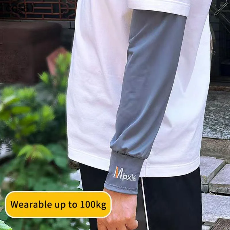 Ice Silk Sleeve Breathable Sun Protection Arm Sleeves Quick-drying Cycling Sleeve Loose Driving Fishing Men Women Arm Cover