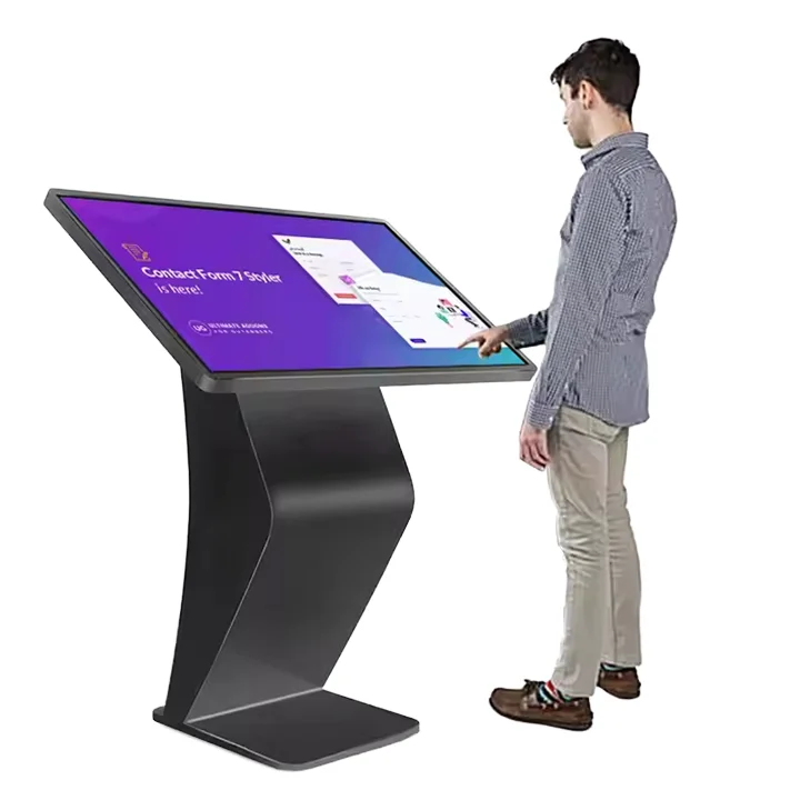 86-Inch Self-Service Digital Horizontal LCD Interactive Touch Screen Indoor Information Kiosk For Shopping Mall & Retail Store