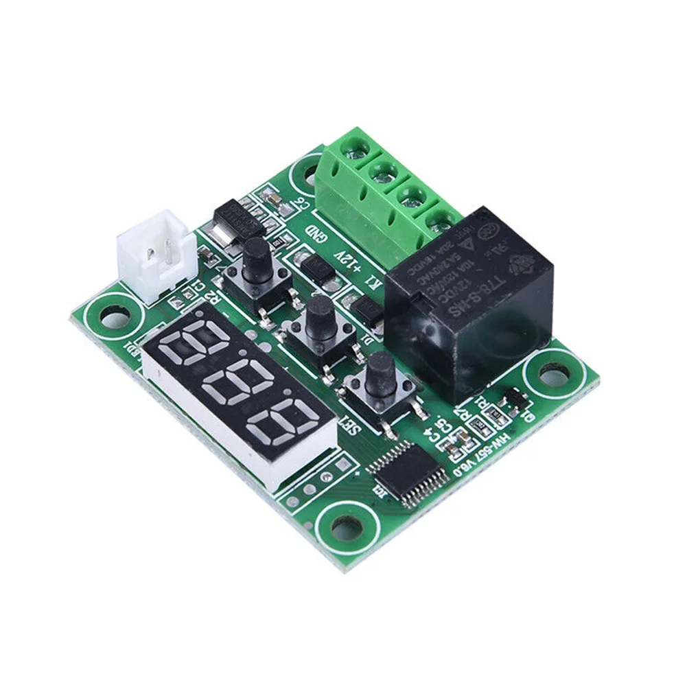 For W1209 Digital Thermostat Module with Adjustable Hysteresis P1 and Temperature Offset Correction P4 Function