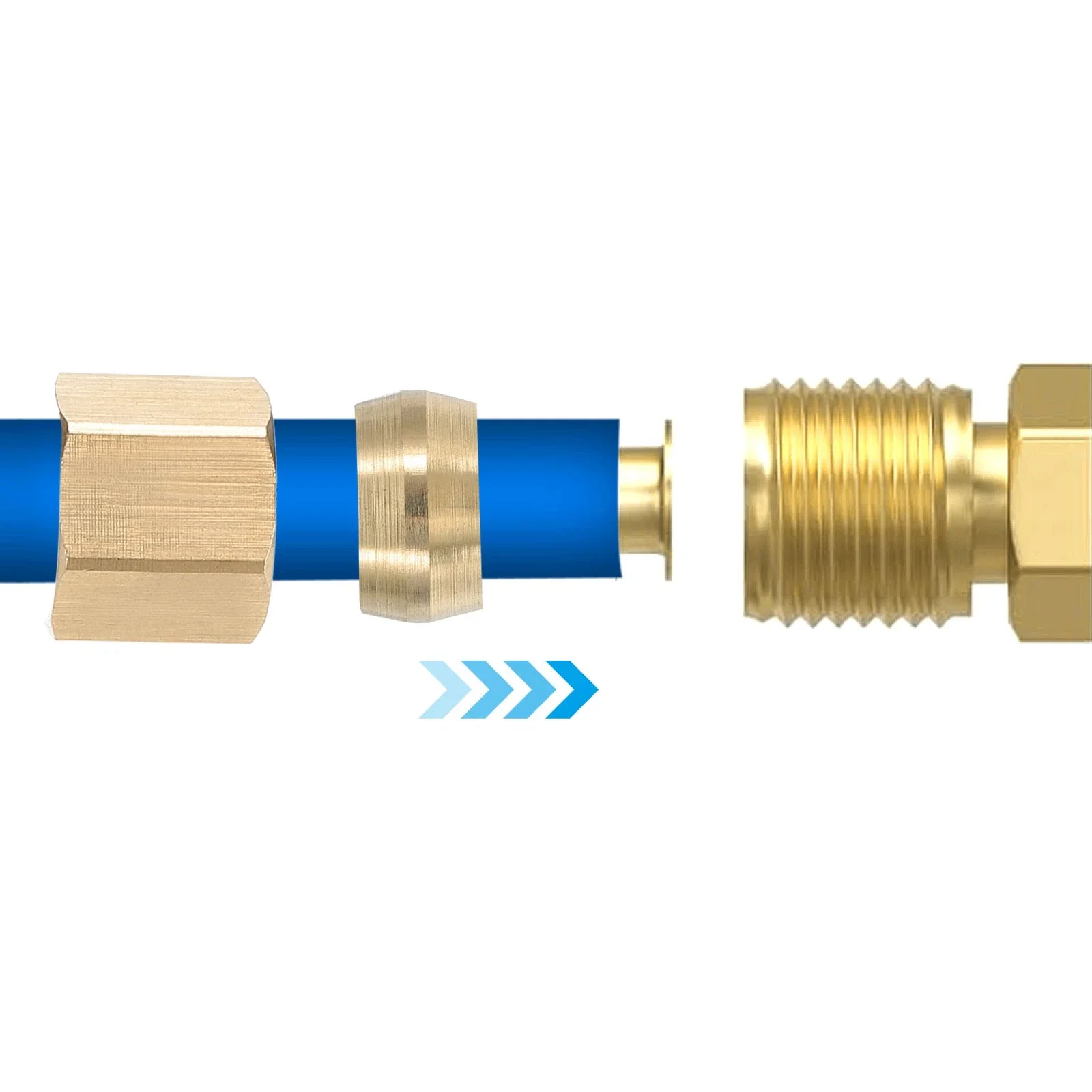 Connector Insert Brass High Qu - огляд і ціна Compression Fitting Brass