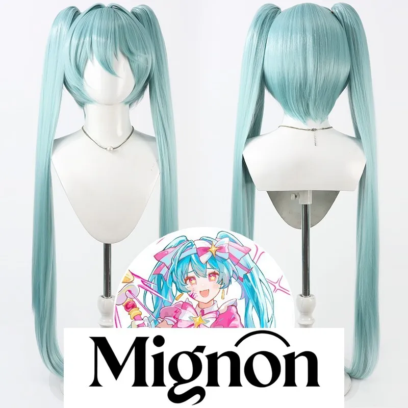 ミニョン-vocaloid-コスプレウィッグ-取り外し可能なツインテール