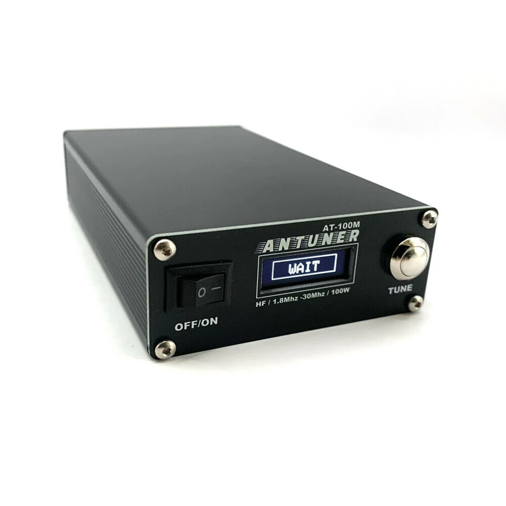 100W For HF Radio Antenna Tuner ANTUNER AT100M with Integrated Meter for Standing Waves and Power 1 8MHz 30MHz