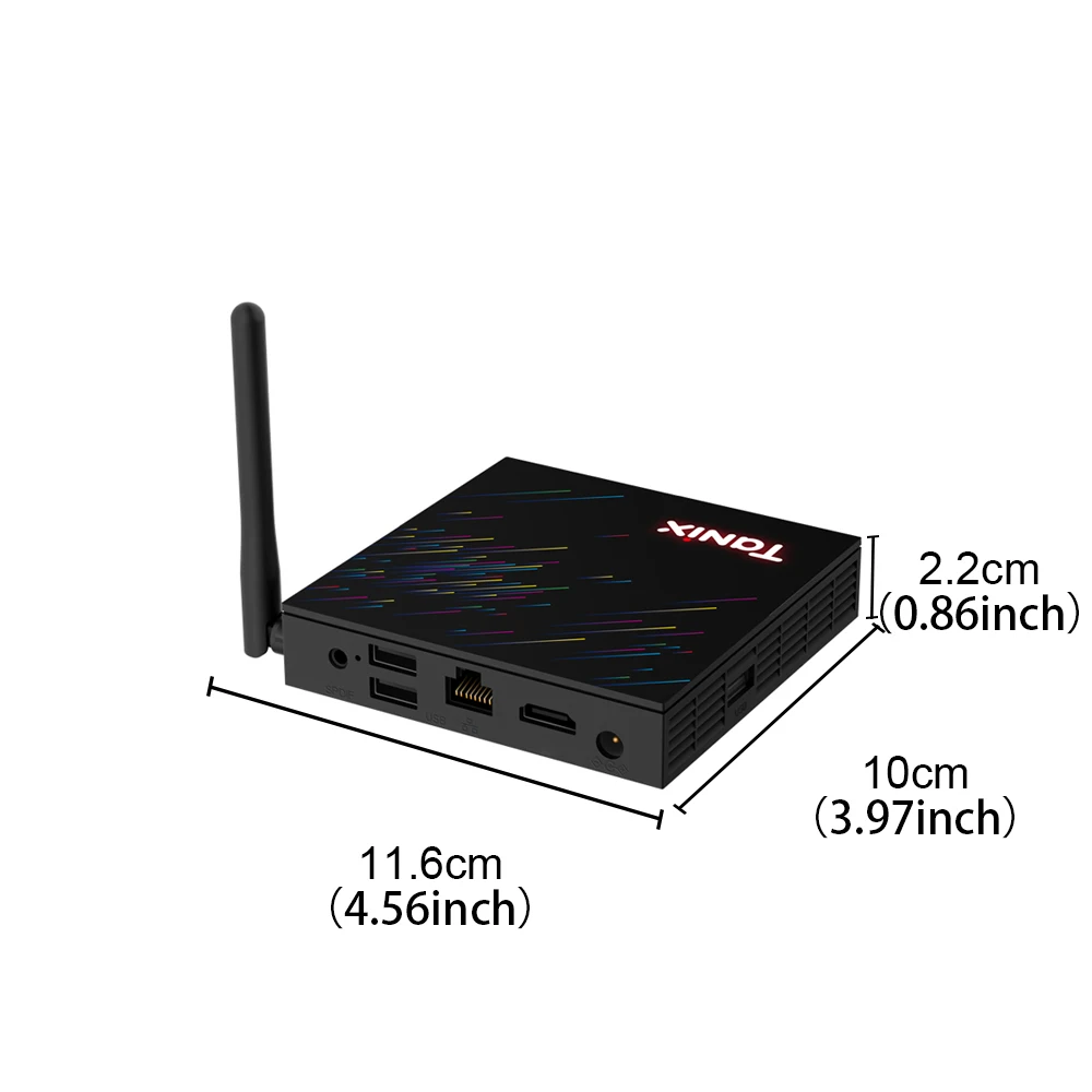 Tanix TX68 TV Box Android12 Allwinner H618 BT AVI 3D 2.4G&5G Wifi6 4K HDR 2GB/4GB RAM 16GB 32GB/64GB مشغل الوسائط مجموعة الصندوق العلوي