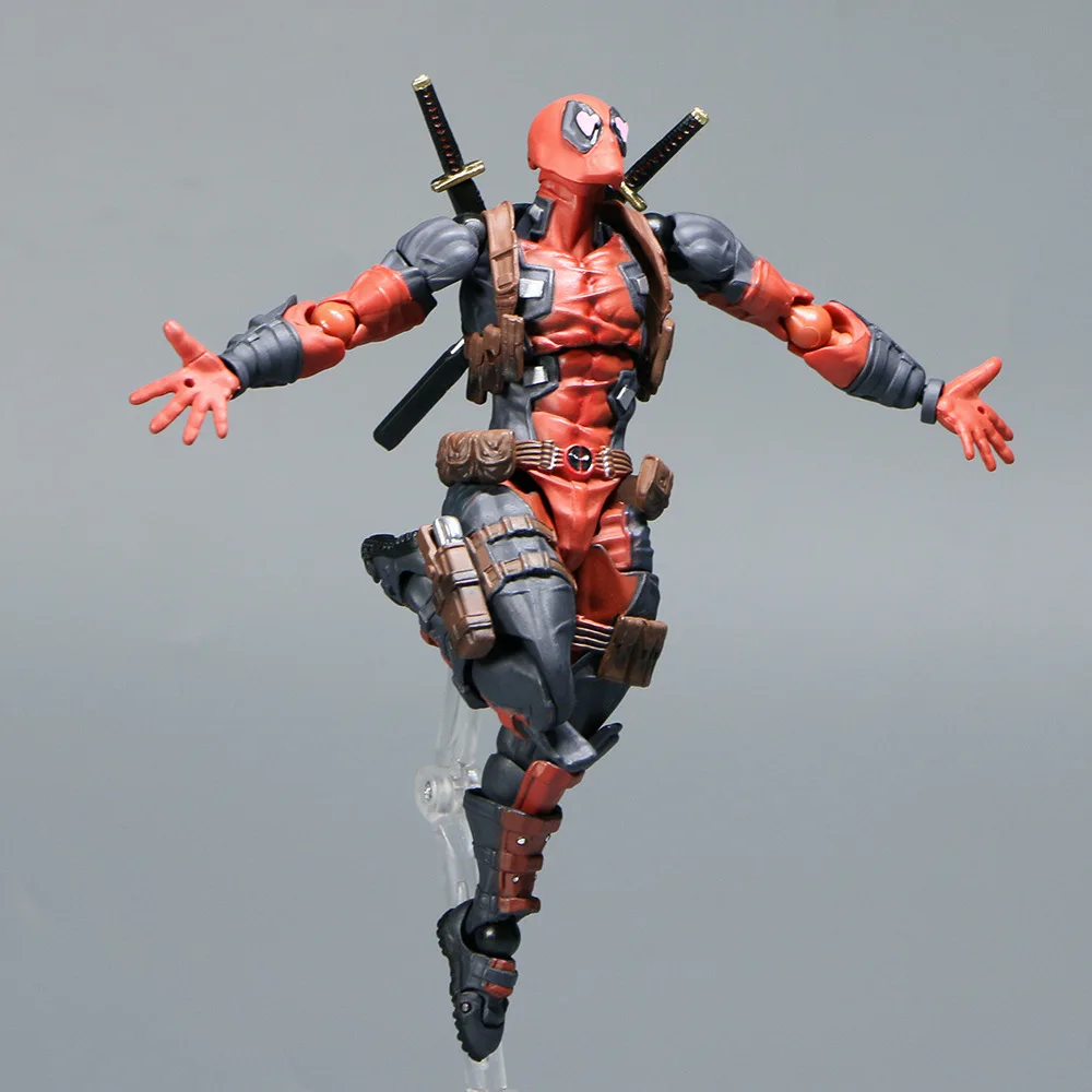 Revoltech Yamaguchi Deadpool 3 Marvel Action Figure Marvel legends Joint Movable KAIYODO Movie Model Toys for Kids Gift