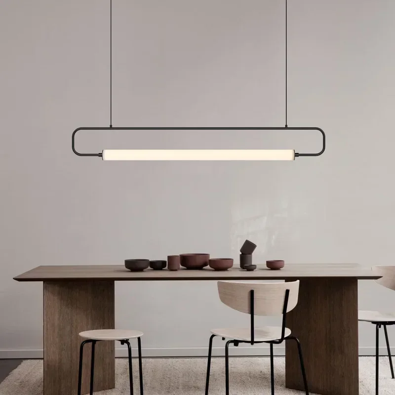 TechHPNordic Modern LED Pendant Light Iron Minimalist Black Gold Home Decor Chandelier Dining Room