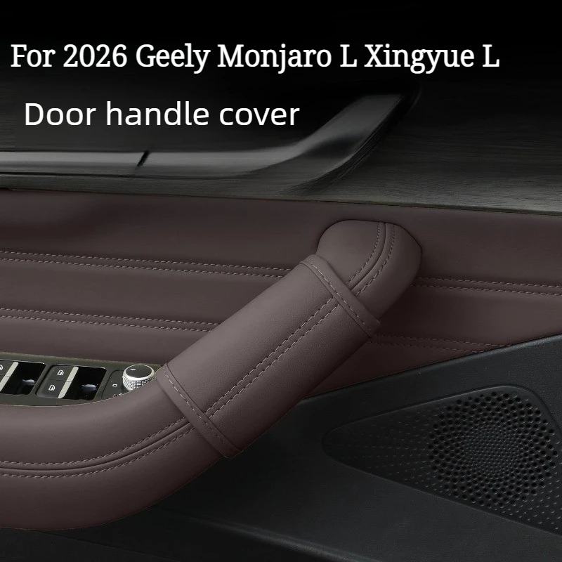 Inner Door Handle Cover with OEM Texture, Interior Protector Trim for 2026 Geely Monjaro L Xingyue L Dongfang Yao
