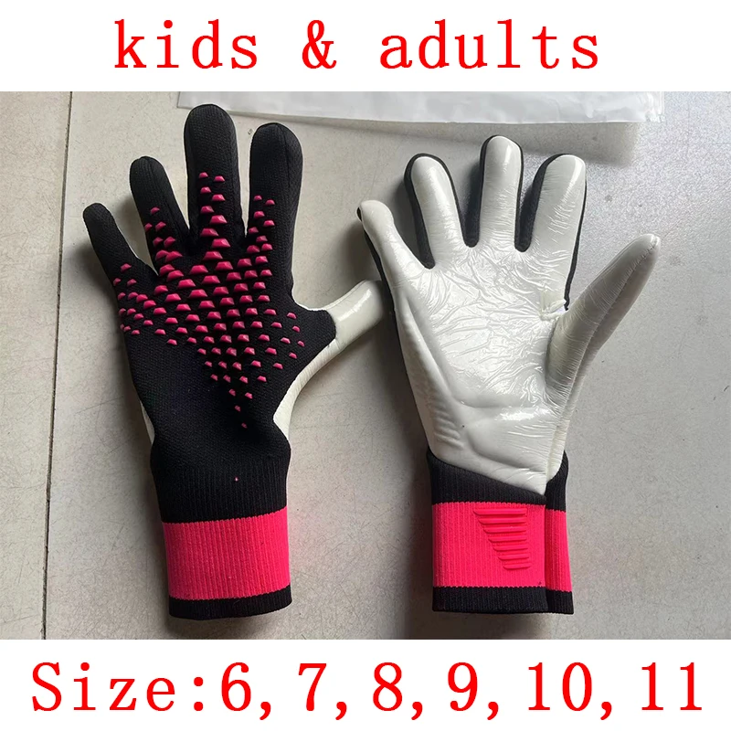 Goalkeeper Gloves For Kids Goalie Gloves Thicken Latex Football Soccer Adults Anti-slip Protection Soccer Children Goalie Gloves