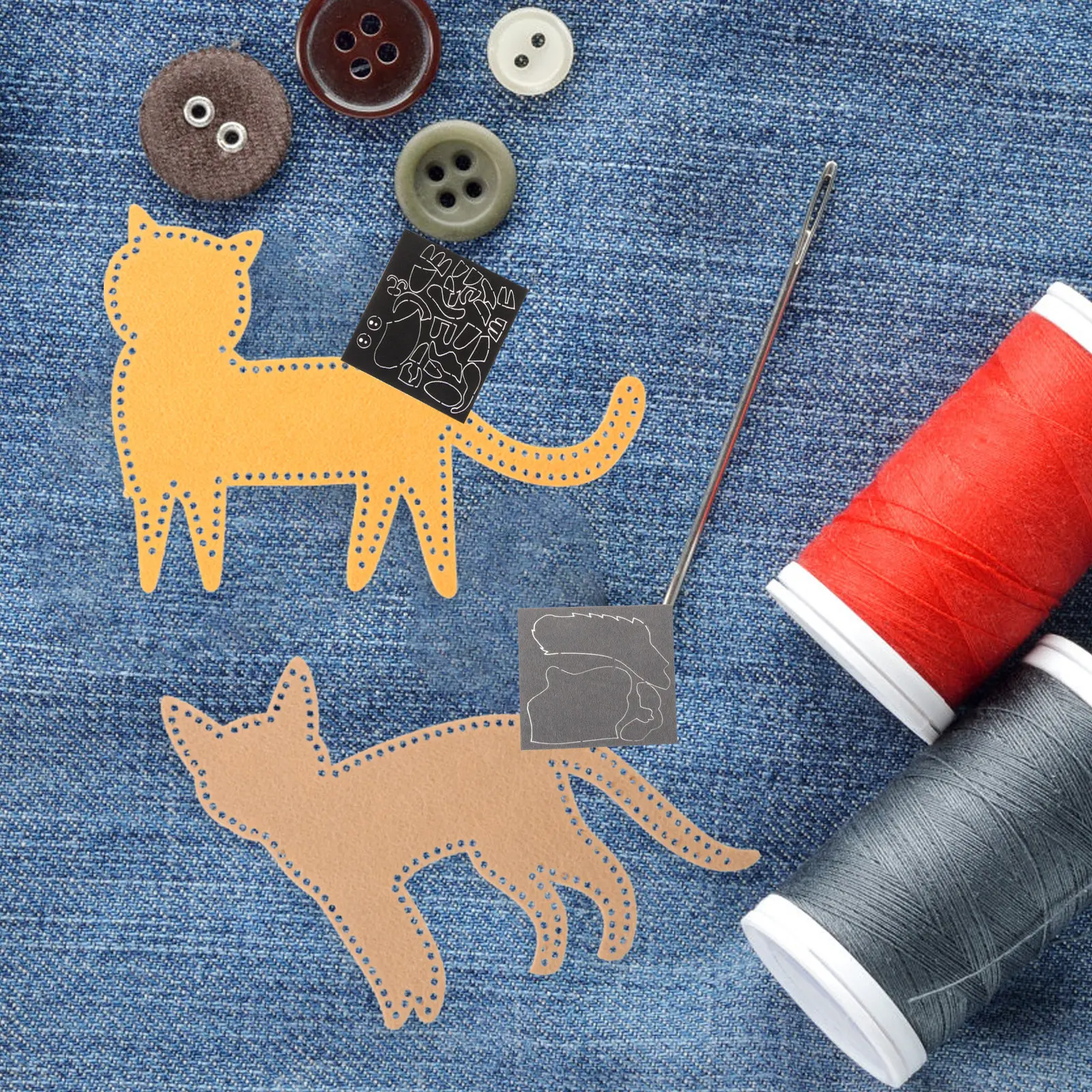 1Set DIY Animal Felt Sewing Kit for Kids Children Handmade Craft Set with Decorative Accessories Fun Educational Gift Home
