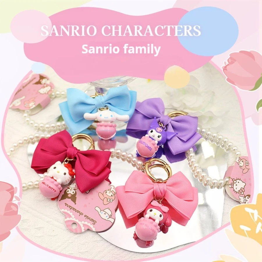 MINISO Sanrio Family fragrance Cinnamoroll NO.2 series MELODY Pendant bag keychain Car key chain KUROMI  Keychain