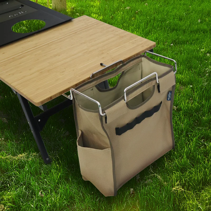 

Outdoor Camping IGT Table Desk Side Trash Bag IGT Side Table Garbage Bag Folding Table Trash Bag Portable Camping Picnic