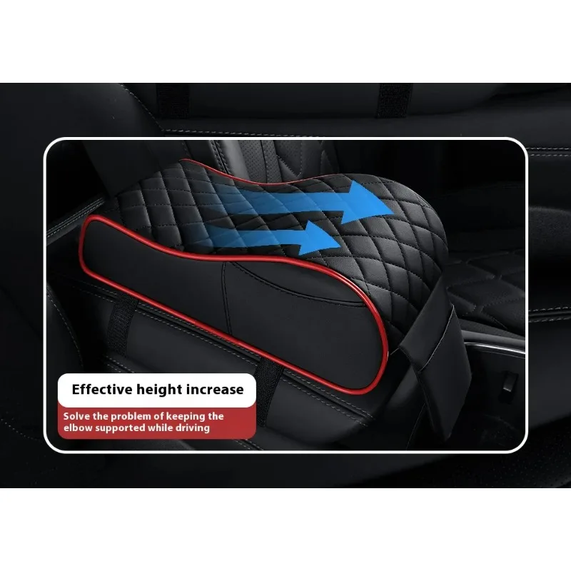 2025 New Car Front Armrest Storage Box Mat Leather Heightening Mat 5