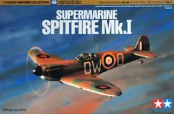 Tamiya 60748 1/72 Scale Model Aircraft Kit WWII RAF Supermarine Spitfire Mk.I Model Building