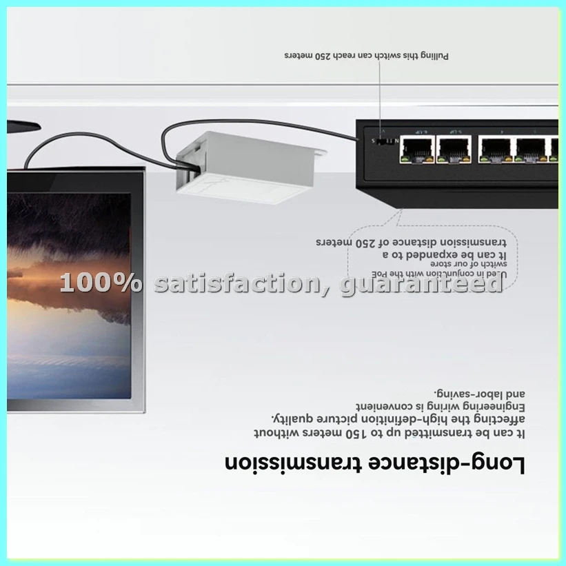 

Водонепроницаемый гигабитный POE-сплиттер 1000/2500M IEEE 802.3af/At для уличных IP-камер и систем видеонаблюдения 25W-ELEC