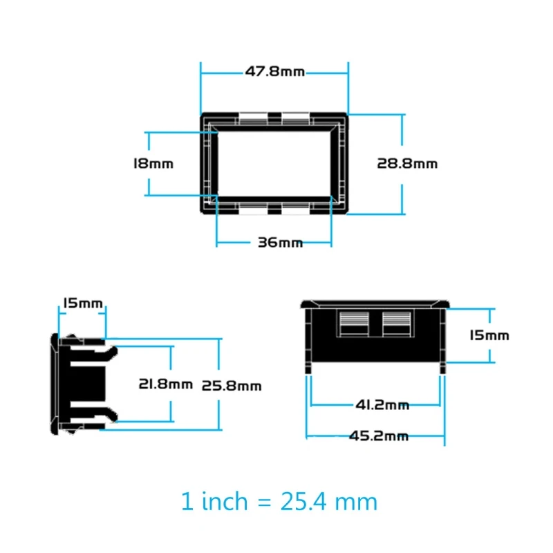 0-5.0000mA (5mA) Digital Ammeter 5-digits Current Meter Panel Guage 0.36 inch