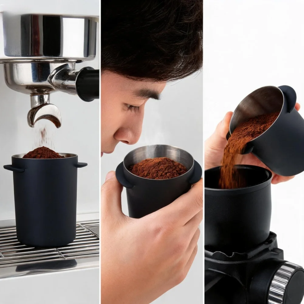 Dosing Cup Stainless Steel for Espresso Machines 80ml 90ml 120ml Compatible with Most Commercial and Home Units view 5