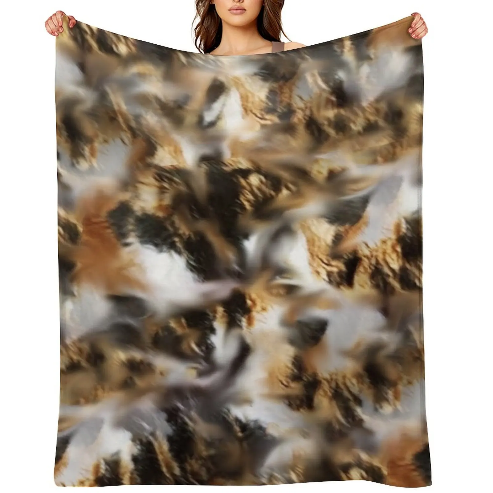 

Cosmic Calico Cat Art - Meow! Throw Blanket Designers Decoratives for babies Blankets