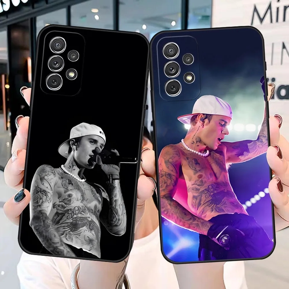 Hot Singer Justin Bieber Phone Case For Samsung Galaxy A31 A33 A52 A13 A02 S20 S23 S22 S21 A53 M54 Note 20 Back Cover