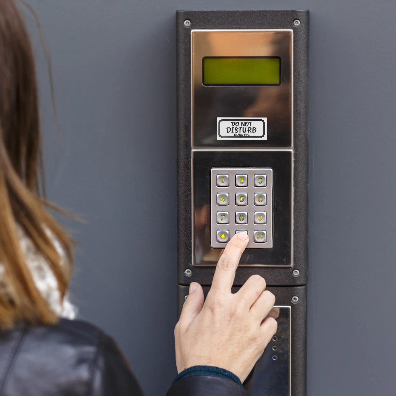 

60Pcs Door Bell Sticker No Soliciting Sign for Front Door Self Adhesive Warning Decals Home Office Apartment Shop Decor Sticker