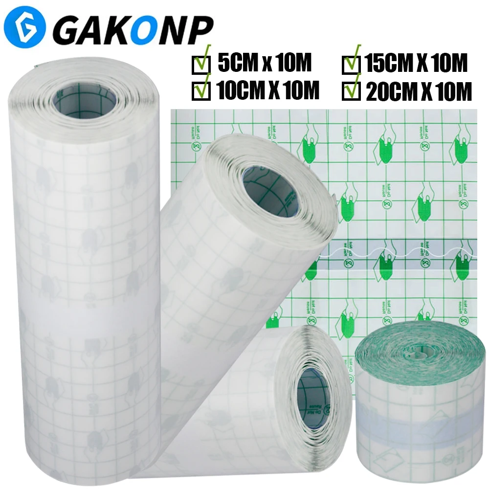 10M Tattoo Film Waterproof Aftercare Film Waterproof Tattoo Bandage Roll Sizes Protective Breathable Tattoo Film Tattoo Supply