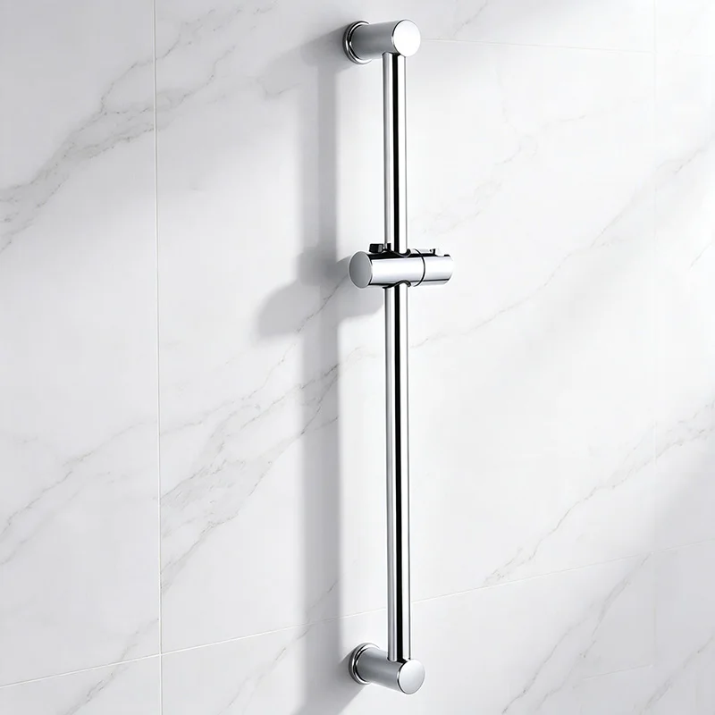 Stainless Steel Wall Mounted Black Bath Sliding Bar Wall Mounted Adjustable Rail Handheld Shower Head Rod Bathroom Accessories
