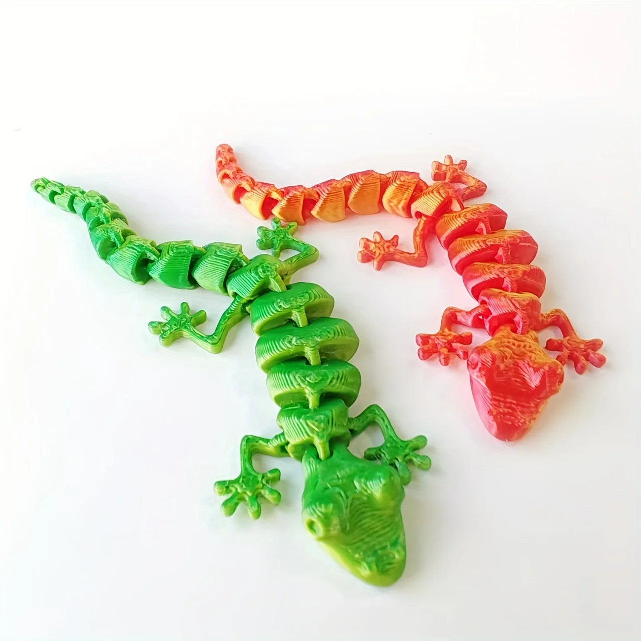 30 قطعة ثلاثية الأبعاد مطبوعة سحلية صغيرة التماثيل ألعاب حيوانات المفاصل الإبداعية المنقولة الاطفال هدية مشهد المنزل الديكور محاكاة #3