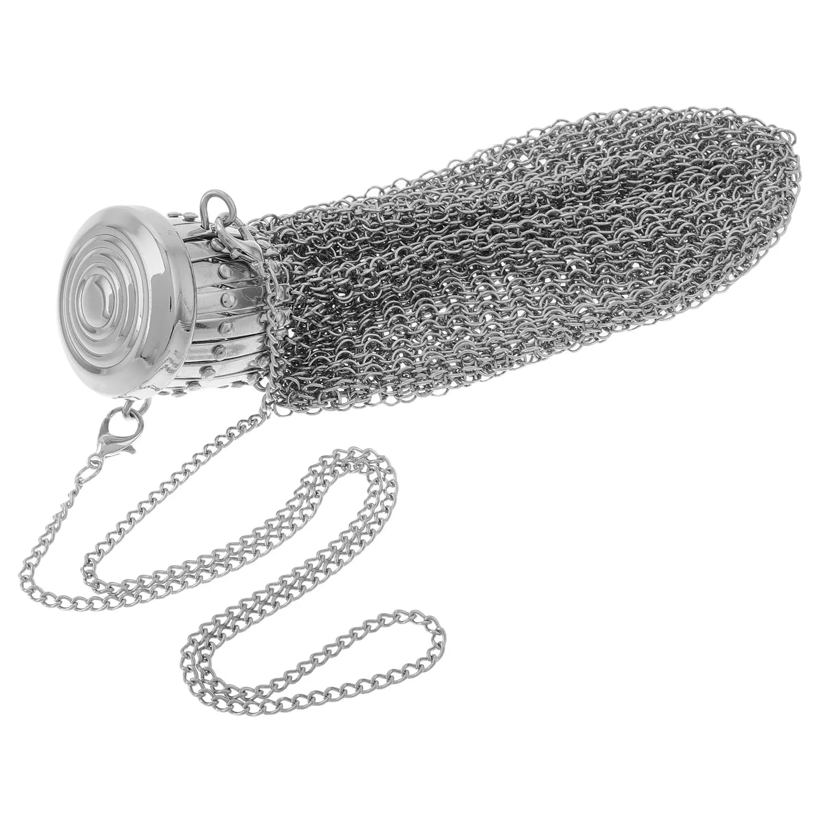 

Контейнер-кошелек с двойной сетчатой крышкой из нержавеющей стали для хранения