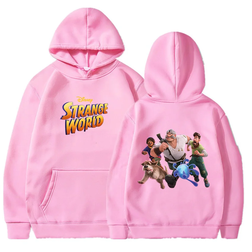 Disney Strange World Hoodies Men Women Thin Hooded Pullover Sweatershirt Boys Girls Student Hip Hop Hoddie Sweatshirts