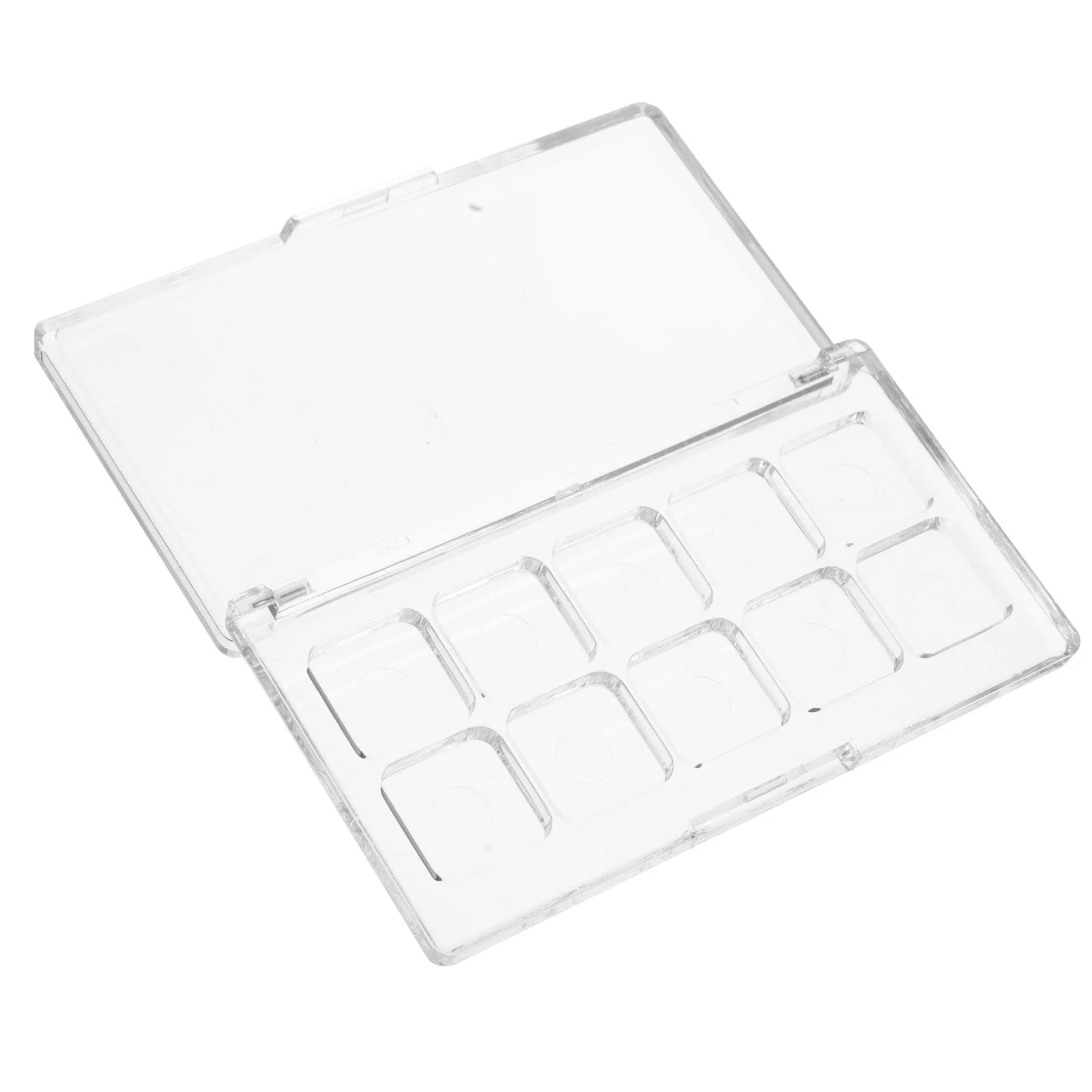 詰め替え可能なクリアメイクアップパレットトレイ、アイシャドウ、ブラッシュ、リップスティック、水彩絵の具の収納、DIYコンテナ、ポータブル