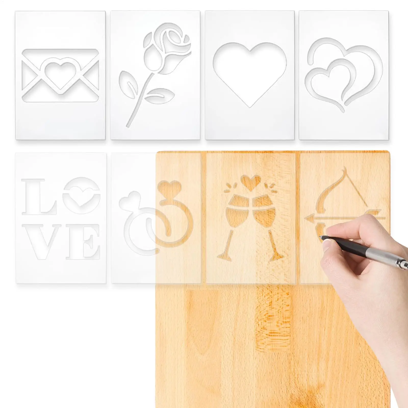 christmas-acrylic-templates-8-pieces-clear-precise-smooth-reusable-valentine-snowflake-tree-sewing-templates-for-home-garage