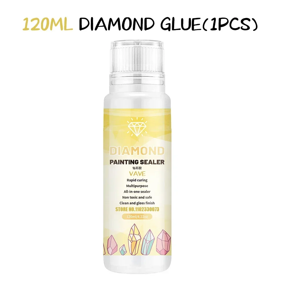 5d Diamond Painting Tools Glue Permanent Hold Shine Effect Puzzle Sealer Sticky Diamond  Embroidery Mosaic Glue Gel Accessories