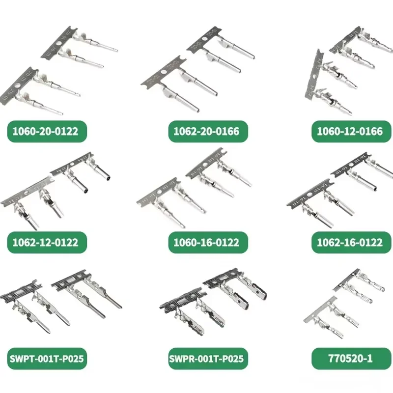 100PCS Male Female Crimp Terminals DEUTSCH DT DTM DTP JST AMP ECU Connector Pins 1062 1060 770520 Wire Contacts Kit