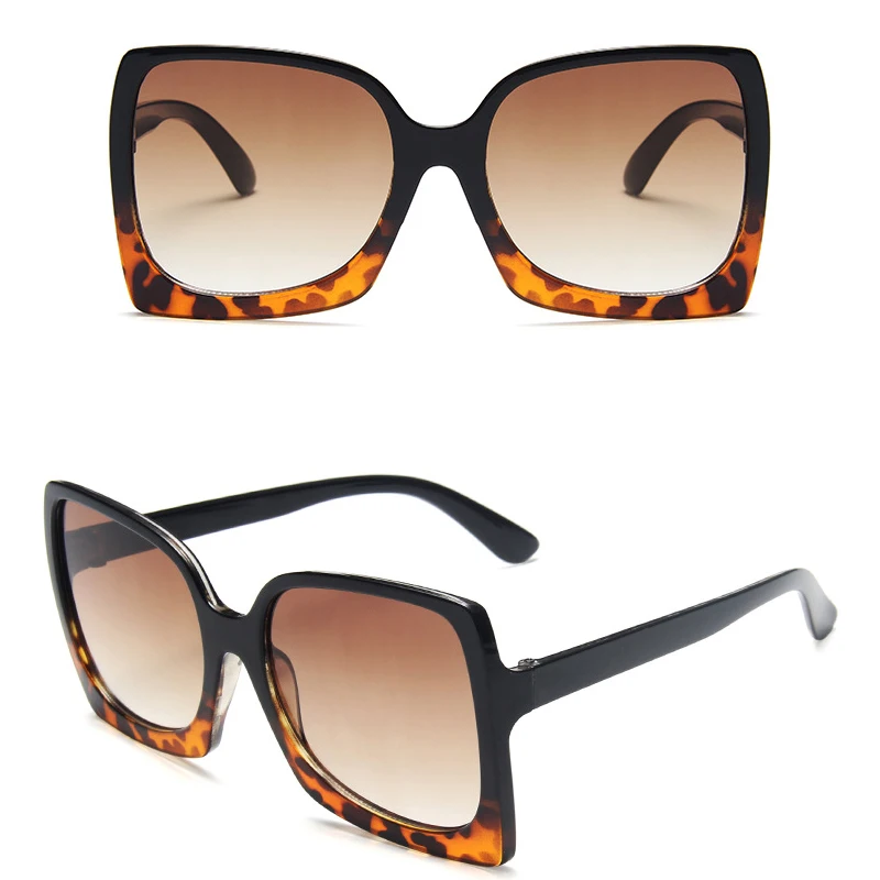 2024 Fashion New Large Frame Square Sunglasses Women's Sunglasses Retro Trend Sunglasses Sunglasses Women Vintage Glasses UV400