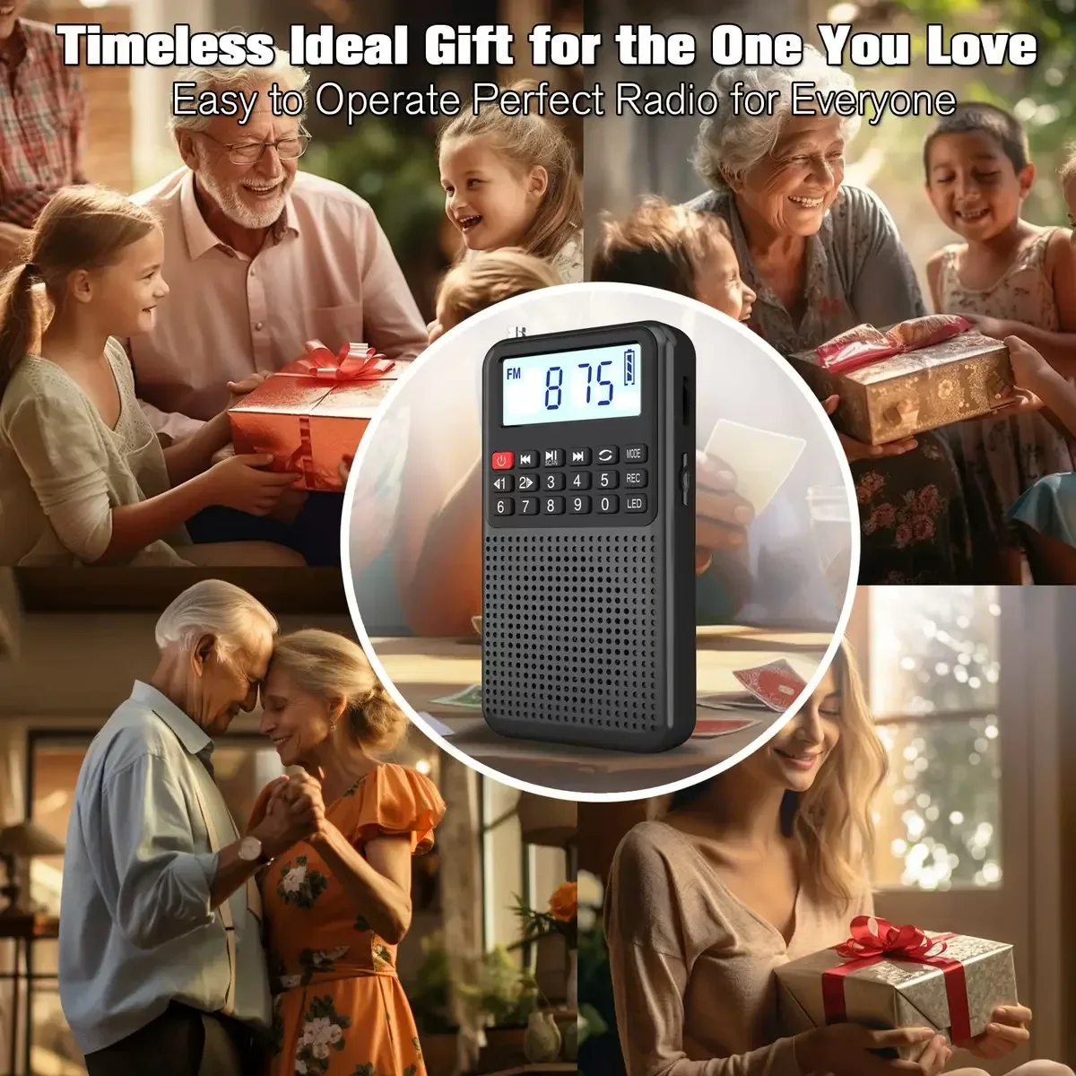 Digital Pocket Slim Portable Mini Fm Radio Music Box Support Voice Recording Function Bluetooth Speaker With SD Memory Card Slot