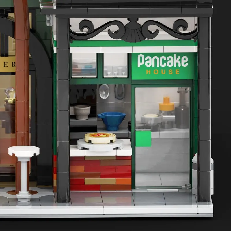 Moc قوالب بناء المدينة مع المجوهرات والفطيرة نموذج منزل التكنولوجيا وحدات الالعاب العملاقة لتقوم بها بنفسك تجميع هدايا عيد الميلاد #5