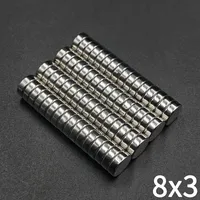 20/40/100 Pcs 8x3 Neodymium Magnet 8mm X 3mm N35 NdFeB Round Super Powerful Strong Permanent Magnetic Imanes 8*3