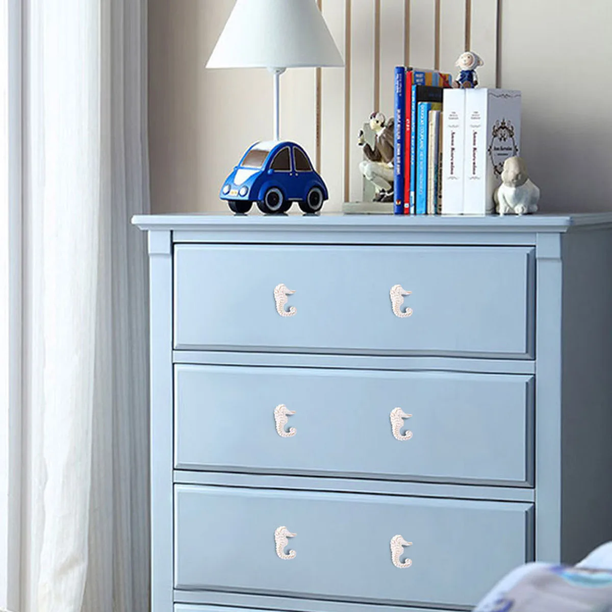 

1pc Shape Drawer Pull Iron Cabinet Knobs Retro Ocean Theme Furniture Hardware Easy Install Durable Practical