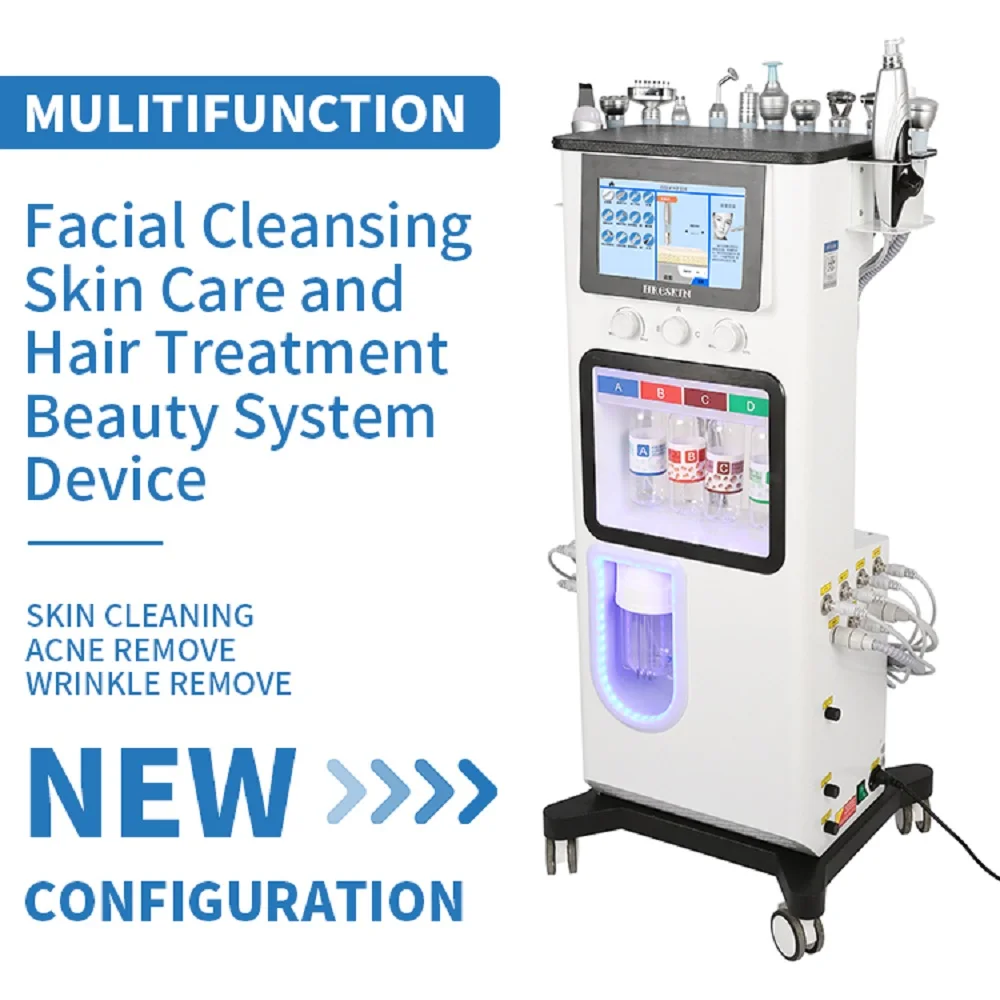 14 In1 Professional multifunctional Dermabrasion Machine Diamond Skin Care Face Cleaning Microdermabrasion Machine