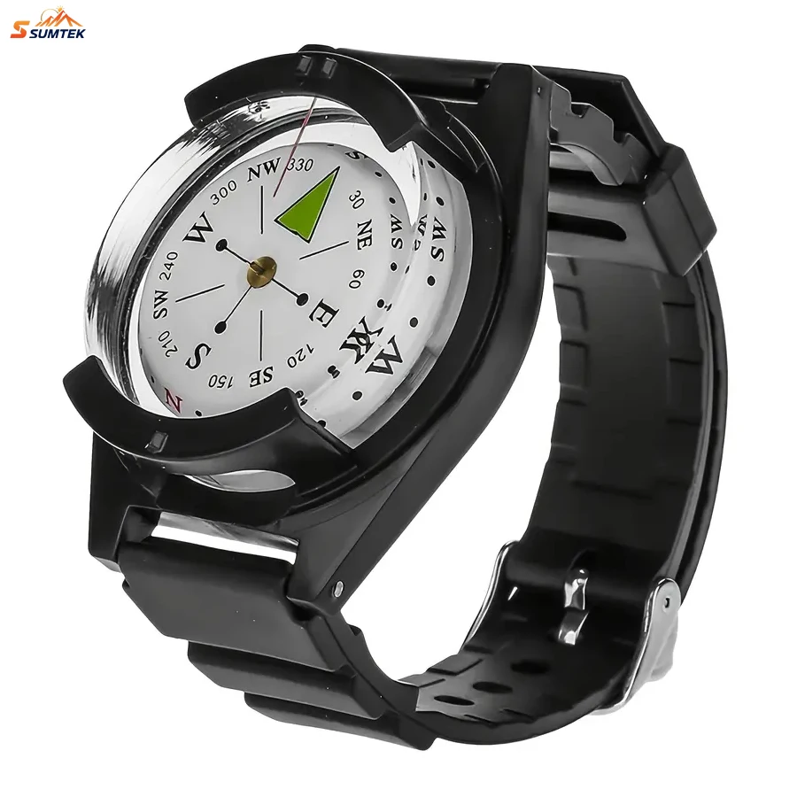 

Outdoor Wearable Wrist Compass - Basic Orienteering - Heavy-Duty ABS Construction,Magnetic Compass for Outdoor Travel